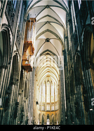 La cattedrale di Colonia, in Germania, in Europa. Foto Stock