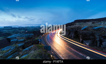 Inverno nella valle di speranza entro il Peak District Foto Stock