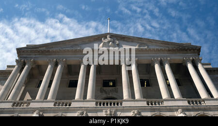 Pic mostra: la Banca di Inghilterra Old Lady di Threadneedle Street stock foto foto di Gavin Rodgers/ Pixel8000 Foto Stock