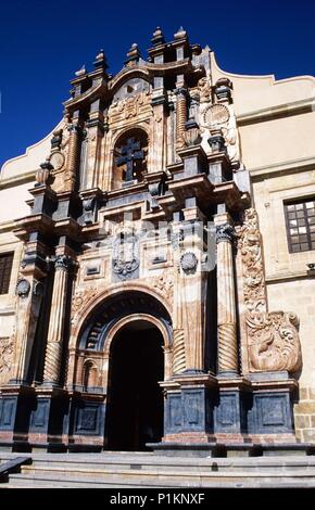 Caravaca de la Cruz, Santuario de / la Veracruz sanctuar( red marmor di Cehegín facciata). Foto Stock