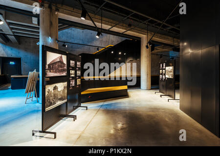 Gdansk, Polonia - 11 Maggio 2018: Edificio del museo della Seconda Guerra Mondiale in estate, Gdansk, Polonia Foto Stock