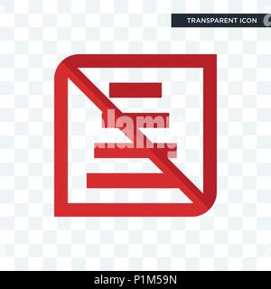 Non usare la scala icona vettore isolato su sfondo trasparente, non utilizzare la scala il concetto di logo Illustrazione Vettoriale