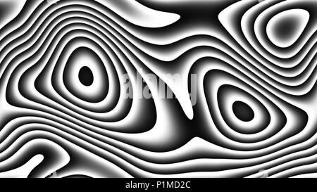 Abstract curve parametriche - linee curve e forme 4k seamless sfondo - Immagine Foto Stock