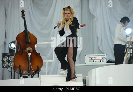 Glastonbury Festival 2015 - Sat Foto di Paloma fede 27/06/2015 Foto Stock