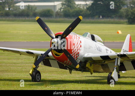 Repubblica P-47D Thunderbolt un americano di guerra mondiale due vintage fighter affettuosamente soprannominato la brocca Foto Stock