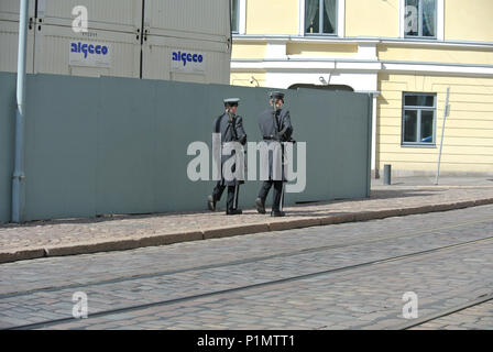 Ingresso gratuito al Palazzo di presidente di Helsinki. Foto Stock