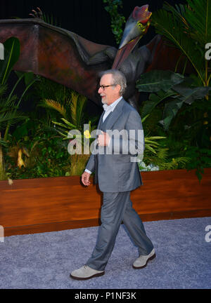 Los Angeles, California, USA. 12 Giugno, 2018. Steven Spielberg 013 partecipa alla premiere di Universal Pictures e Amblin Entertainment "mondo giurassico: caduti unito" il 12 giugno 2018 a Los Angeles, California Credit: Tsuni / USA/Alamy Live News Foto Stock