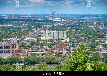 Vista della città di Montreal in Canada Foto Stock