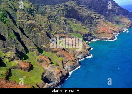 Costa Napali Kauai Hawaii Foto Stock