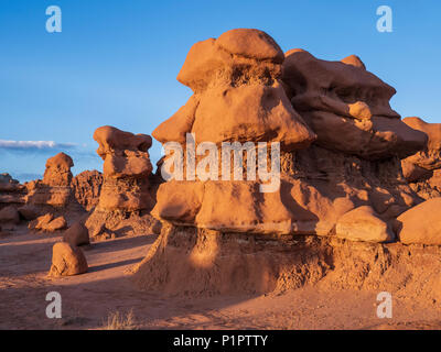 Hoodoos, Goblin Valley State Park, Hanksville, Utah. Foto Stock