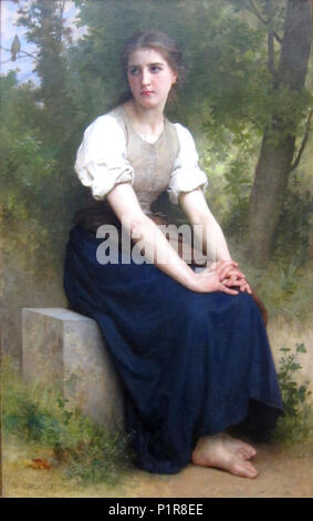 "Il canto dell'usignolo " da William-Adolphe Bouguereau, Dayton Art Institute Foto Stock