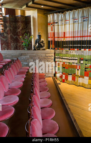 Taliesin station wagon di Frank Lloyd Wright in verde primavera Wisconsin Foto Stock