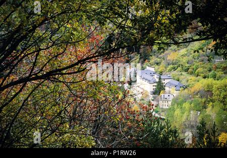 Alta Ribagorça: Caldes de Boí Spa / Hotel; comarca de Alta Ribagorça / Ribagorza regione. Foto Stock