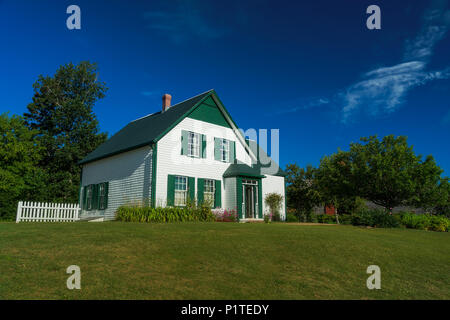 Green Gables House si trova nel Parco Nazionale PEI, Isola del Principe Edoardo, Canada. Una delle ispirazioni per il romanzo del 1908 Anne of Green Gables. Foto Stock