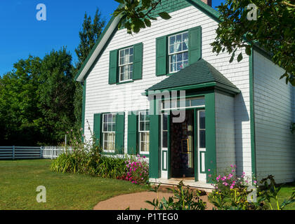 Green Gables House si trova nel Parco Nazionale PEI, Isola del Principe Edoardo, Canada. Una delle ispirazioni per il romanzo del 1908 Anne of Green Gables. Foto Stock