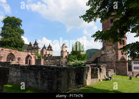 Calw: zona Hirsau: i ruderi del monastero di San Pietro e San Paolo, ex Schloss (castello) in Germania, Baden-Württemberg, Schwarzwald, Foresta Nera Foto Stock