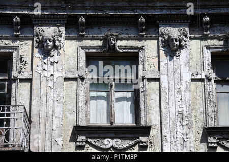 Stile Art Nouveau proprietà di Tbilisi datata 1912 Foto Stock