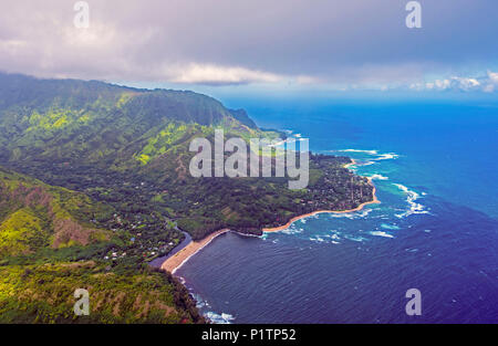 Costa Napali Kauai Hawaii Foto Stock