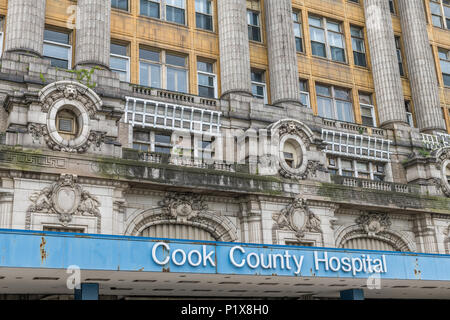 Cook County Hospital durante la cerimonia rivoluzionaria la sua riqualificazione Foto Stock