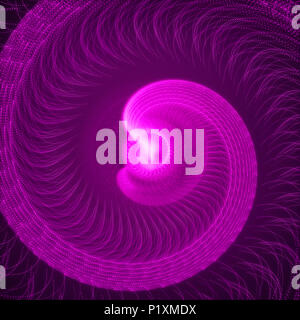 Viola turbinii rotante. Abstract sfondo a spirale Foto Stock