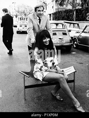 Maria Grazia buccella, Ugo Tognazzi, Roma 1968 Foto Stock