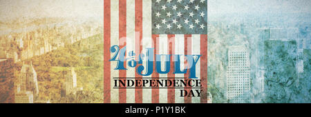 Immagine composita del giorno di indipendenza graphic Foto Stock