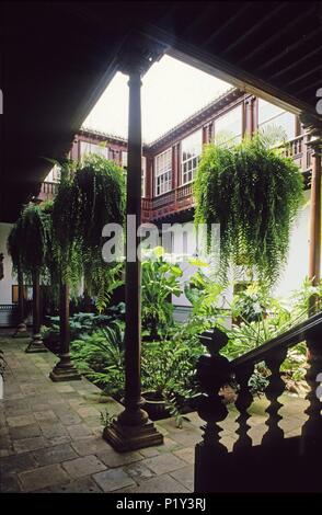 La Laguna; Casa Montañés al San Agustín street. Foto Stock