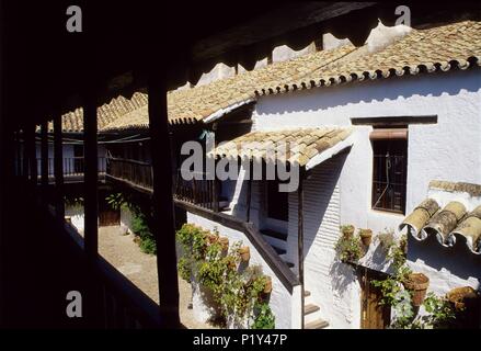 "Posada del Potro' medieval lodging house. Foto Stock