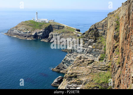 Sud pila faro Anglesey Foto Stock