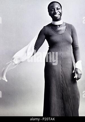 La cantante Nina Simone. Foto Stock