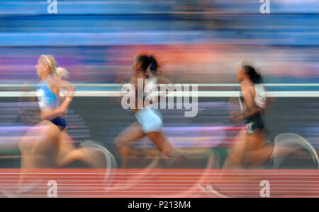 Ostrava, Repubblica Ceca. Xiii Giugno, 2018. Caratteristiche della donna 3000 m steeple durante presso la IAAF World Challenge Golden Spike evento in Ostrava nella Repubblica Ceca. Credito: Slavek Ruta/ZUMA filo/Alamy Live News Foto Stock