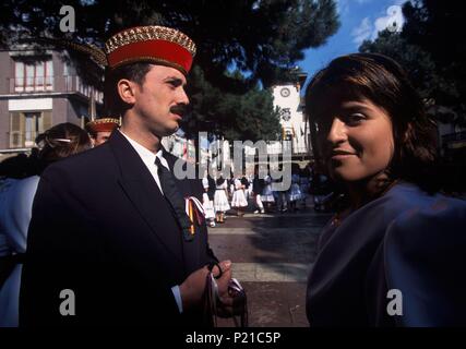 Spagna - Catalogna - Vallès Oriental (distretto) - Barcellona. Sfera de Gitanes de Sant Celoni, Carnaval Sant Celoni, Vallès Oriental, Barcellona. Foto Stock