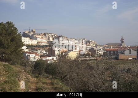 Spagna - Catalogna - Bagés (distretto) - Barcellona. Artés; vista del pueblo. Foto Stock