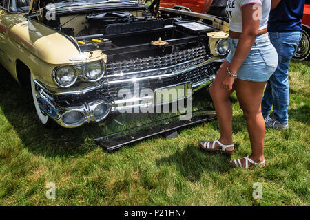 Antique car show , a nord-est di Philadelphia, PA, Stati Uniti d'America Foto Stock