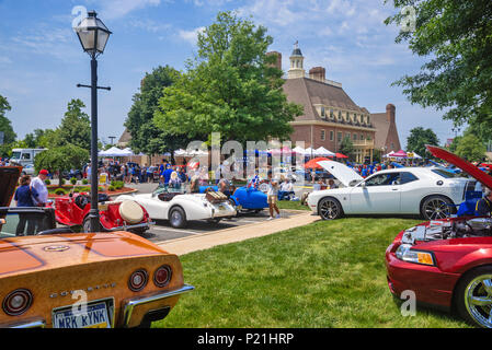 Antique car show , a nord-est di Philadelphia, PA, Stati Uniti d'America Foto Stock