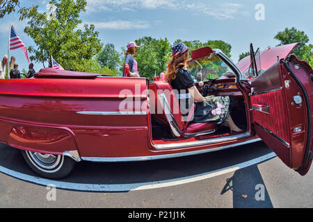 Antique car show , a nord-est di Philadelphia, PA, Stati Uniti d'America Foto Stock