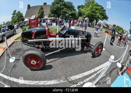 Auto da corsa, Antique car show , a nord-est di Philadelphia, PA, Stati Uniti d'America Foto Stock