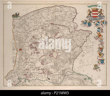 XUBAKZL12A7 020, 4/2/12, 9:09 AM, 8C, 7992x10656 (0+0), 100%%%%, Juni 2011 PPRO, 1/120 s, R55.3, G22,5, B19.9 189 Mappa - Collezioni Speciali Università di Amsterdam - OTM- HB-KZL I 2 A 7 (20) Foto Stock