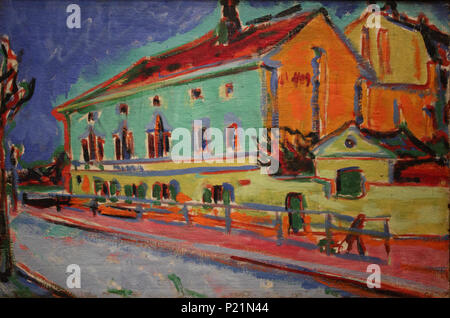 . Dance Hall Bellevue (case di Dresda) . 1909-1910 167 Ernst Ludwig Kirchner, case a Dresda (1909-1910) Foto Stock