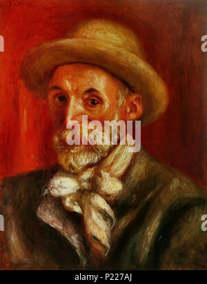 . Self-portrait . 1910 224 Pierre-Auguste Renoir - Autoportrait, 1910 Foto Stock