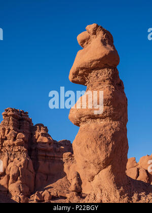 Hoodoos, Goblin Valley State Park, Hanksville, Utah. Foto Stock