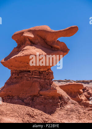 Hoodoo, Goblin Valley State Park, Hanksville, Utah. Foto Stock