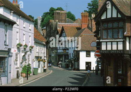 Arundel High Street, West Sussex, Inghilterra meridionale Foto Stock