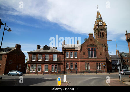 Victorian Town Hall Annan Dumfries and Galloway Scotland Regno Unito Foto Stock