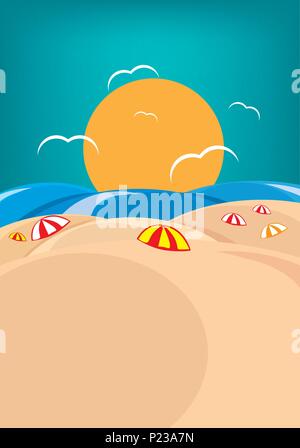 L'estate è tempo di vacanza Illustrazione Vettoriale