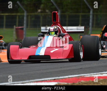 Neil Glover, Chevron B37, Anglo American 5000s, American Speedfest VI, Brands Hatch, giugno 2018, automobili, Autosport, auto, il circuito da corsa, Inghilterra, Foto Stock