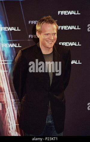 21 / 03 / 2006; Barcellona, Spagna. Attore Paul Bettany pone durante la foto chiamata conferenza stampa tenuta in Hotel Arts per il nuovo film 'firewall' detenuto in Hotel delle arti. Credit: Foto di Joan Vidal. Foto Stock