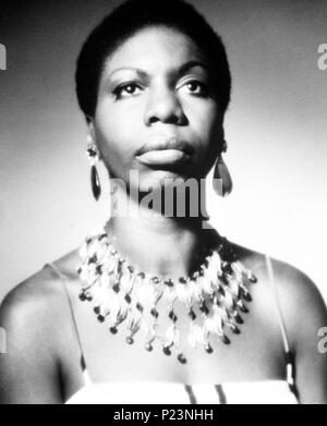 La cantante Nina Simone. Foto Stock