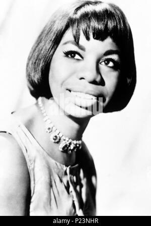 La cantante Nina Simone. Foto Stock