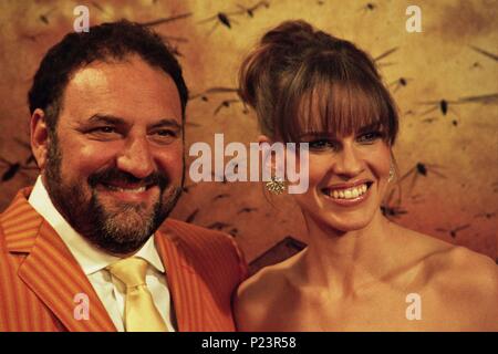 02 / 04 / 2007; Hotel Arts, Barcellona, Hilary Swank y el productor Joel Silver presentan el film "La Cosecha"-"La mietitura". Premiere Europea en el cine Coliseum di Barcellona. Foto Stock